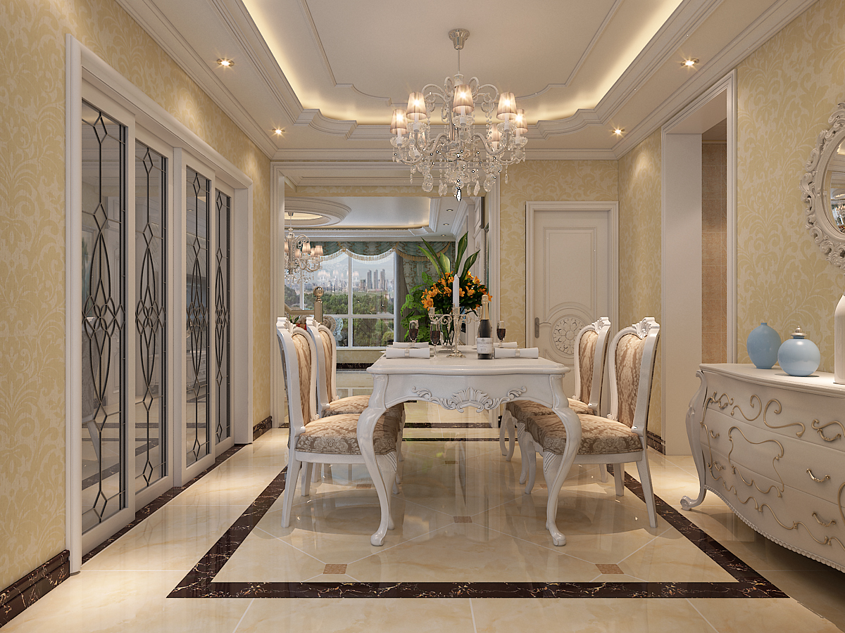 正定墅洋居禮245平米三室兩廳四衛(wèi)歐式風格裝修效果圖 正定墅洋居禮245平米三室兩廳四衛(wèi)歐式風格裝修效果圖