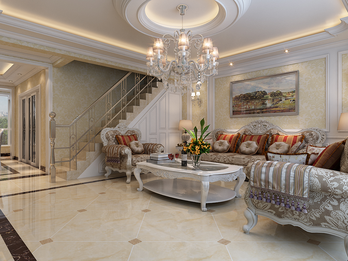 正定墅洋居禮245平米三室兩廳四衛(wèi)歐式風格裝修效果圖 正定墅洋居禮245平米三室兩廳四衛(wèi)歐式風格裝修效果圖