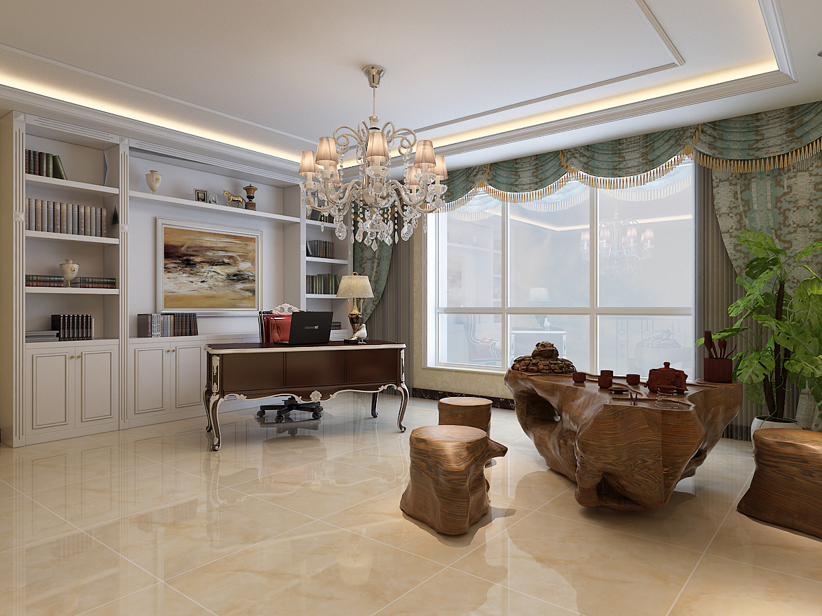 正定墅洋居禮245平米三室兩廳四衛(wèi)歐式風格裝修效果圖 正定墅洋居禮245平米三室兩廳四衛(wèi)歐式風格裝修效果圖