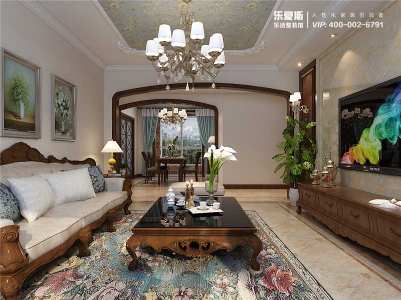 海棠灣156平米美式風(fēng)格裝修效果圖 海棠灣156平米美式風(fēng)格裝修效果圖