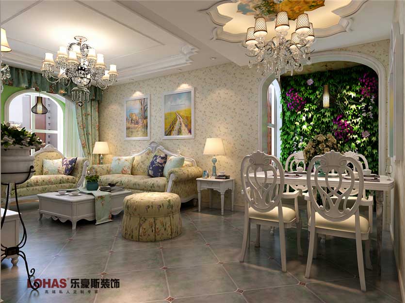 石家莊國(guó)際城90平米裝修效果圖