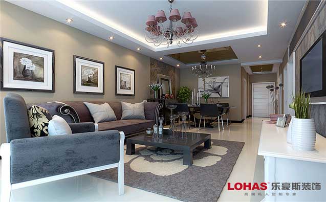 翠緹春曉88平兩室兩廳美式簡約裝修效果圖 翠緹春曉88平兩室兩廳美式簡約裝修效果圖