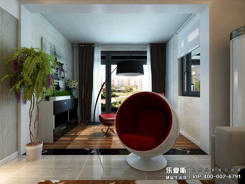 石家莊奧北公園三室兩廳現(xiàn)代裝修效果圖