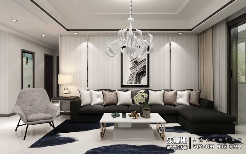 星河盛世三室現(xiàn)代裝修風(fēng)格效果圖