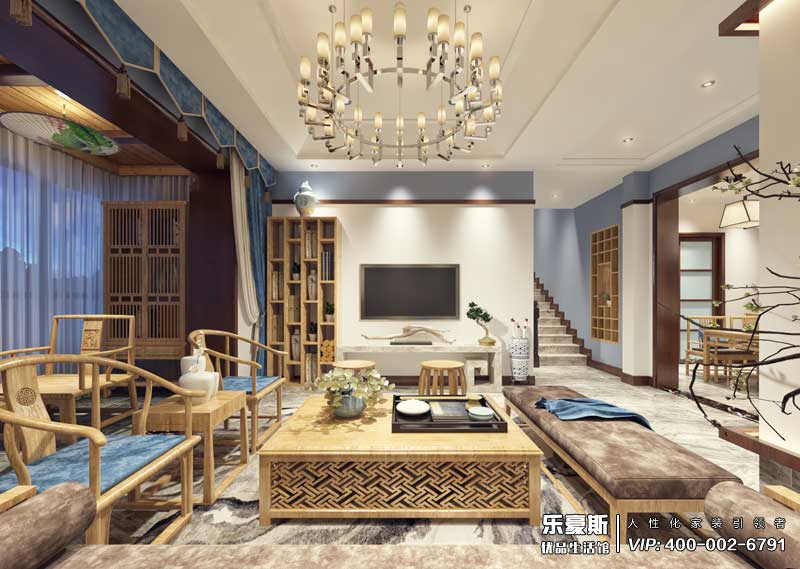 碧桂園180平米新中式風(fēng)格效果圖