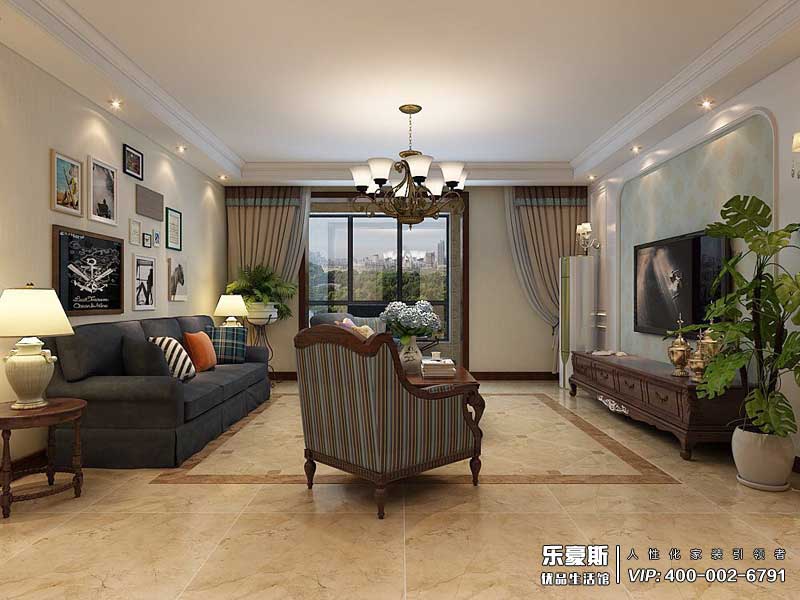 學府名城美式風格裝修效果圖