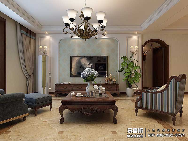 學府名城美式風格裝修效果圖