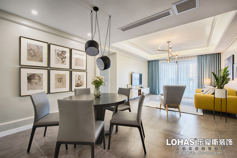 正定御河上院現(xiàn)代簡約餐廳裝修