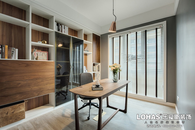 正定御河上院現(xiàn)代簡約書房裝修