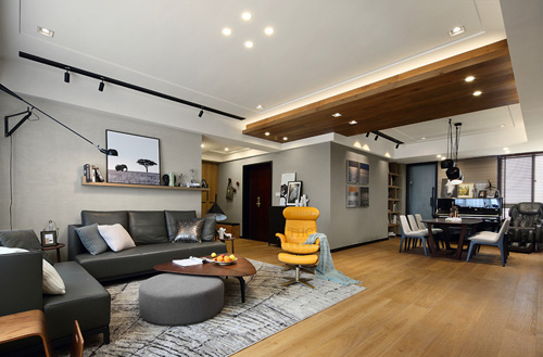 御河上院三室兩廳現代簡約裝修效果圖