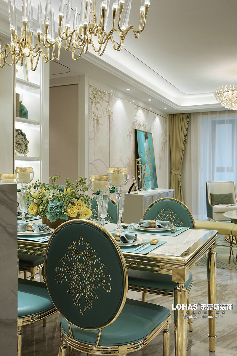 御河上院四室三廳裝修效果圖