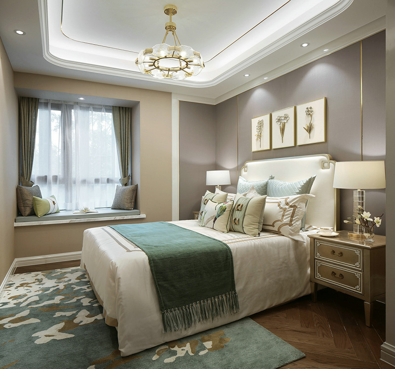 御河上院四室三廳裝修效果圖