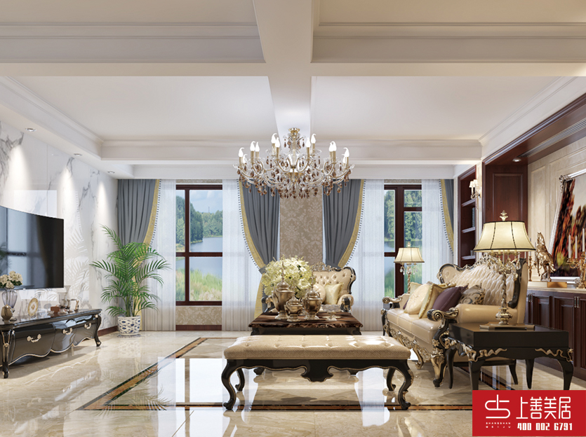 春江花月360平別墅美式