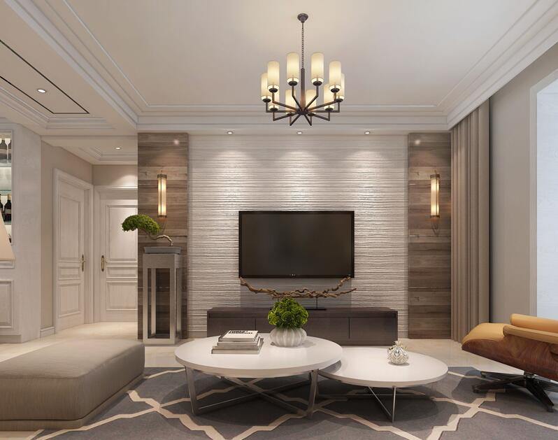 現(xiàn)代簡(jiǎn)約裝修三室兩廳兩衛(wèi)樣板房