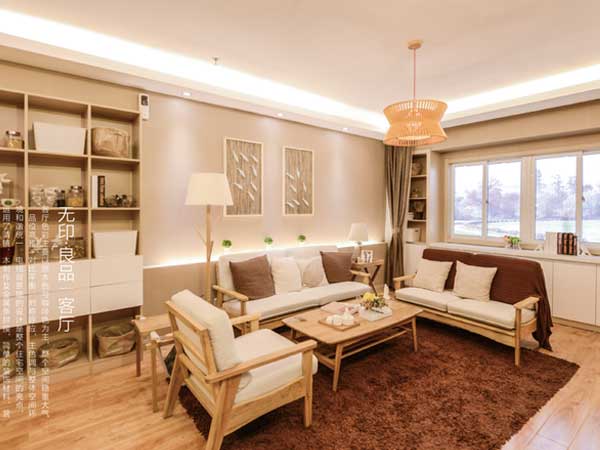 石家莊上善美居客廳實景圖