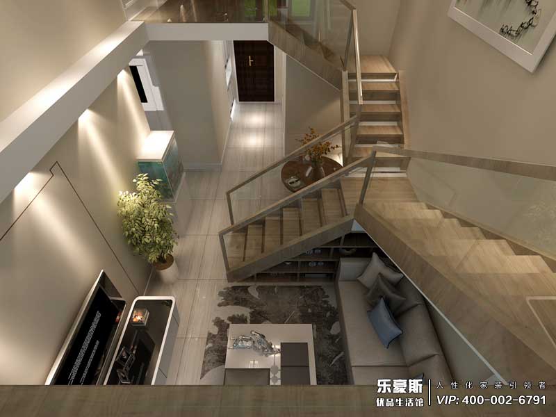 瀚唐89平米躍層日式風(fēng)格裝修效果圖