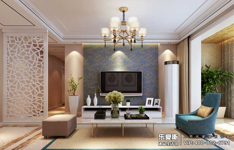 保利花園137平米簡約風格裝修效果圖