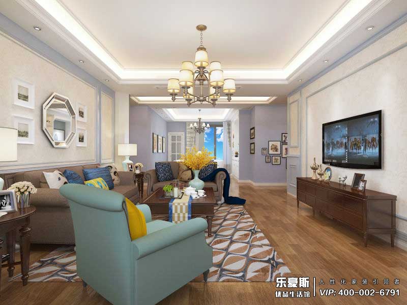 星河盛世208平米美式風格裝修效果圖