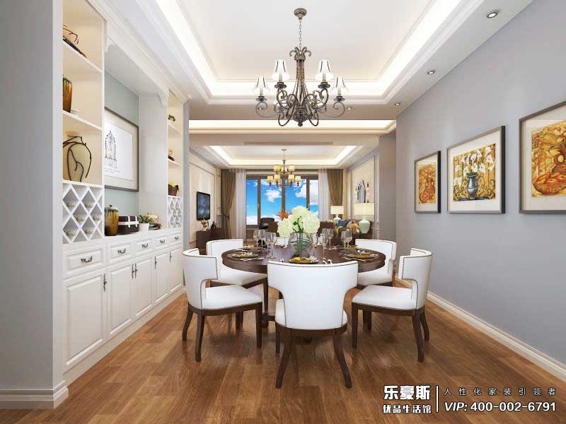 星河盛世208平米美式風格裝修效果圖