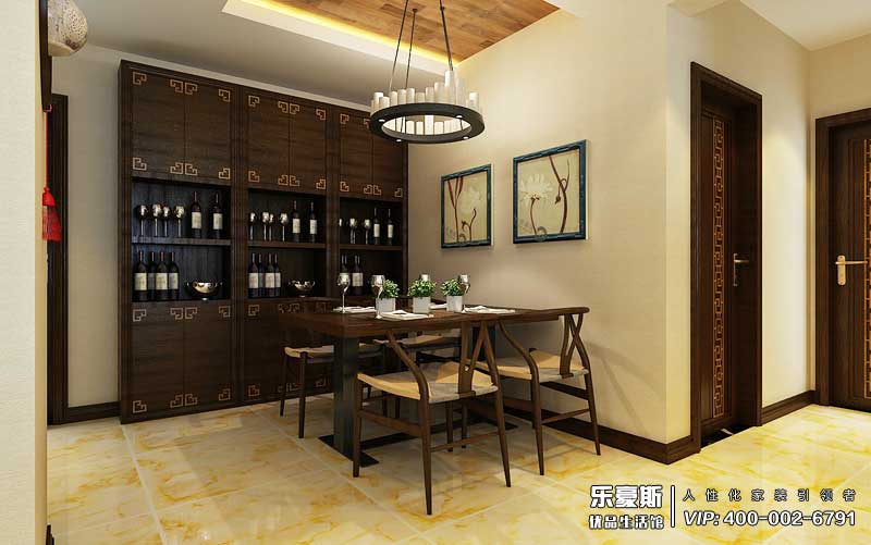 紅星國際130平米中式裝修效果圖