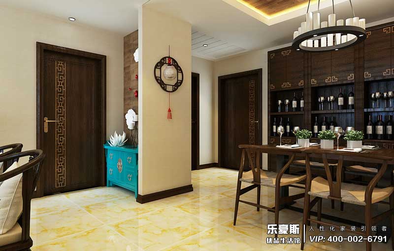 紅星國際130平米中式裝修效果圖