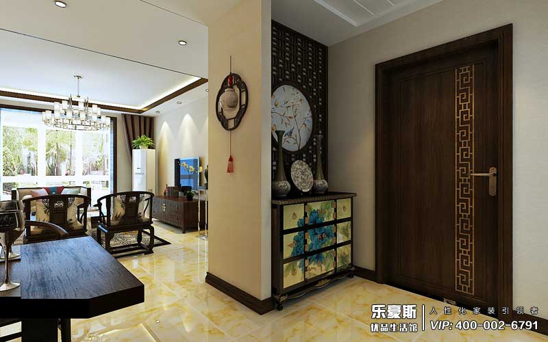 紅星國際130平米中式裝修效果圖