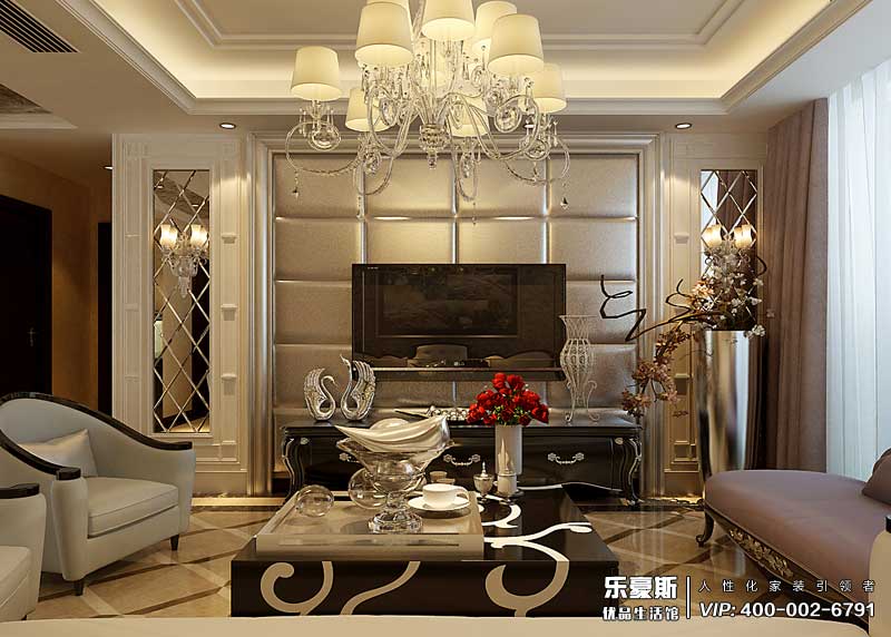 祥云國(guó)際138平米歐式風(fēng)格裝修效果圖