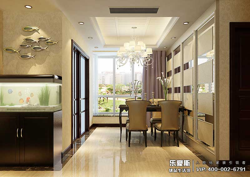 祥云國(guó)際138平米歐式風(fēng)格裝修效果圖