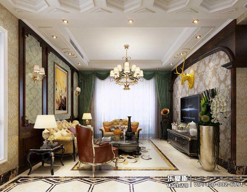 石家莊碧桂園240平米新古典風格別墅裝修效果圖
