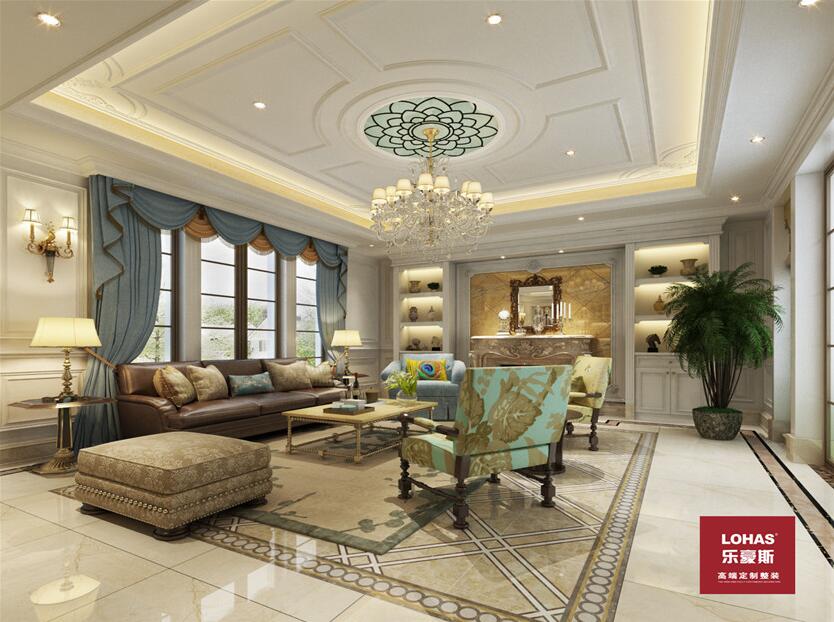 西山一號歐式風(fēng)格別墅裝修效果圖