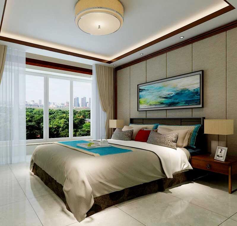 瓏璽山中式風(fēng)格別墅裝修效果圖 