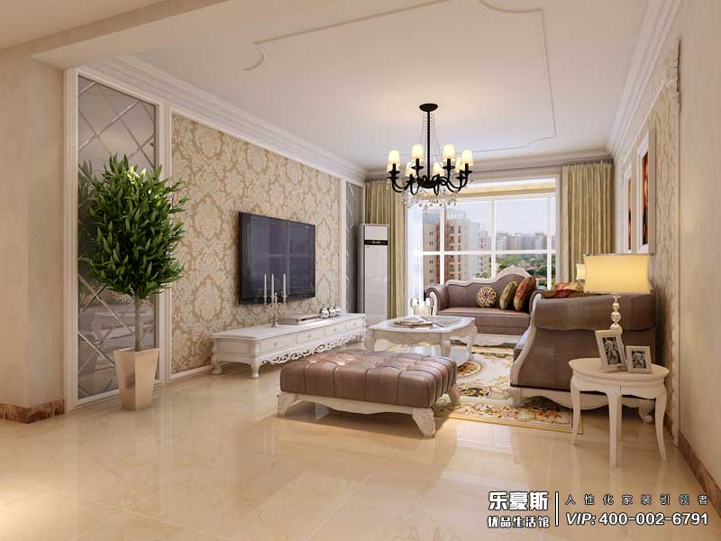 正定天山熙湖簡歐風格裝修效果圖