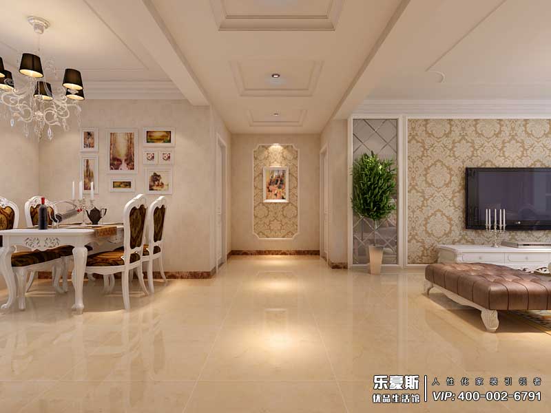 正定天山熙湖簡歐風格裝修效果圖