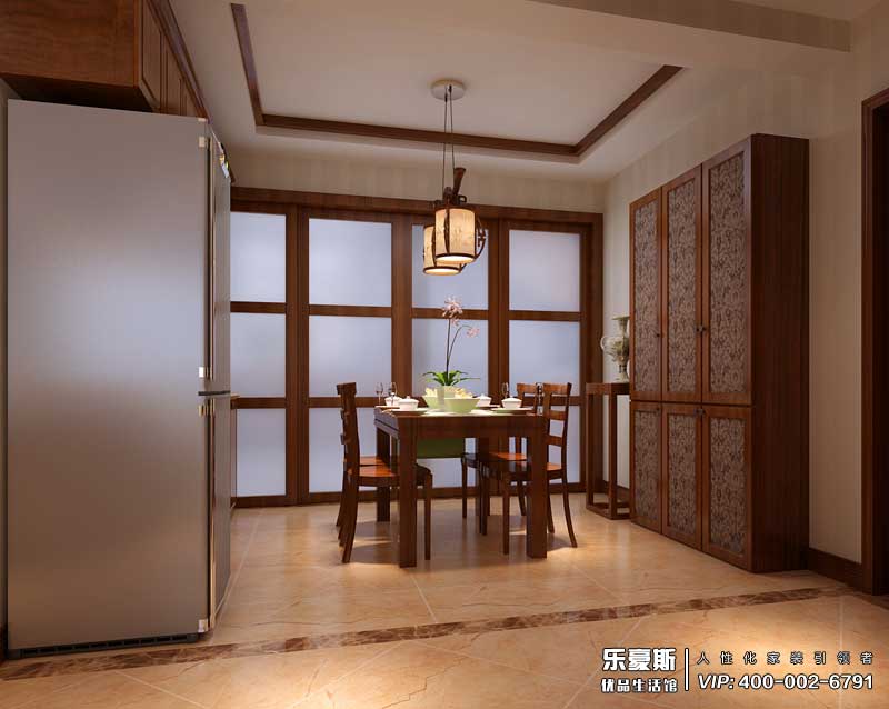 天海御天下三室兩廳新中式風(fēng)格裝修效果圖