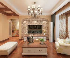 鑫界王府裝修效果圖，田園風(fēng)格的自然美