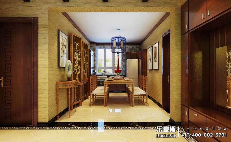 星湖國際花園中式風(fēng)格裝修