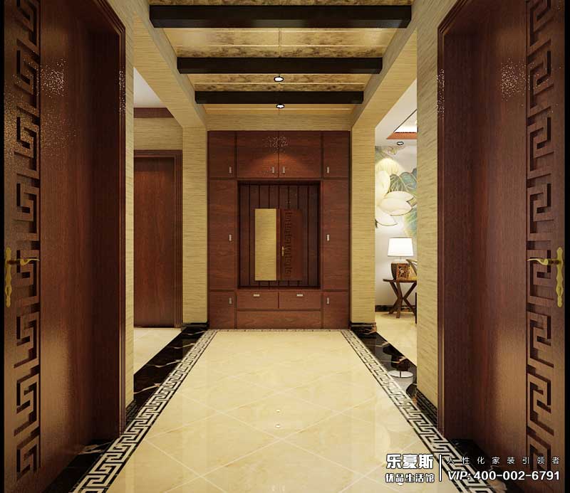 星湖國際花園中式風(fēng)格裝修