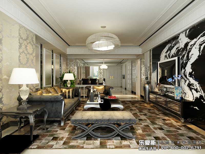 天下錦城300平米簡(jiǎn)歐風(fēng)格裝修