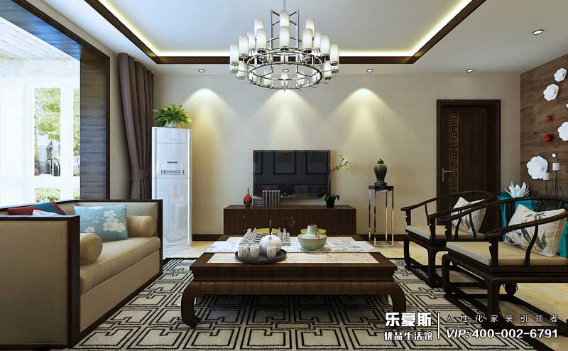 御河上院中式風格裝修效果圖