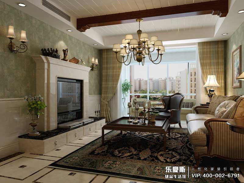 國仕山155平米美式風(fēng)格裝修