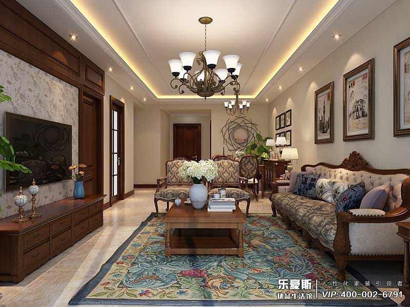 盛紫中央公園美式風格裝修設計