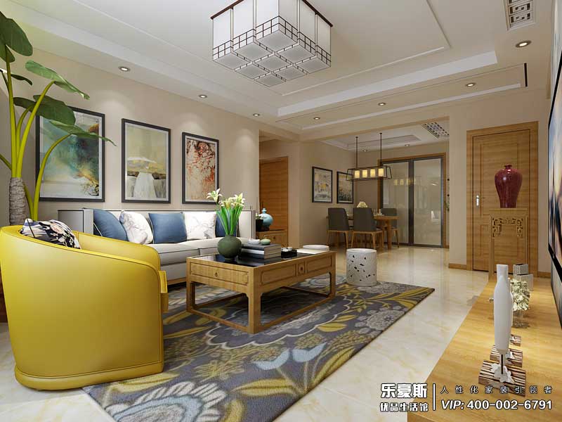 盛景八方簡中風(fēng)格裝修效果圖