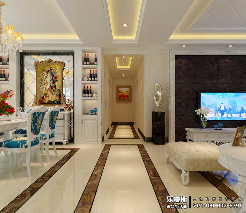 天山國(guó)賓一號(hào)簡(jiǎn)歐風(fēng)格裝修效果圖