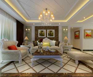 天山國賓一號簡歐風(fēng)格裝修效果圖