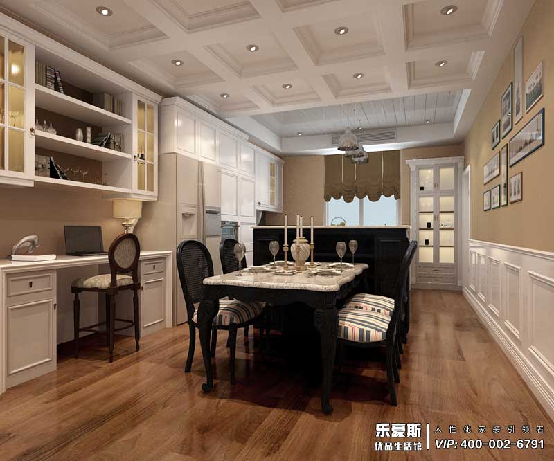 東勝紫御府美式風格裝修效果圖