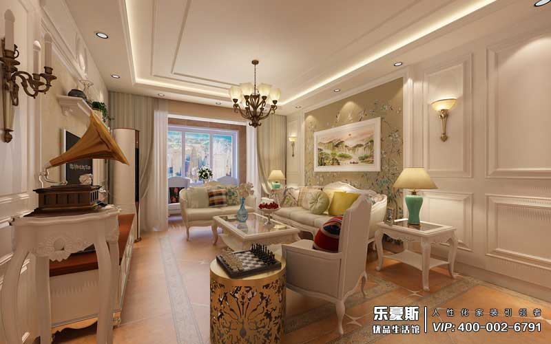 林蔭大院美式風格裝修效果圖