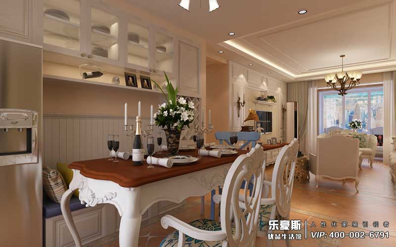 林蔭大院美式風格裝修效果圖