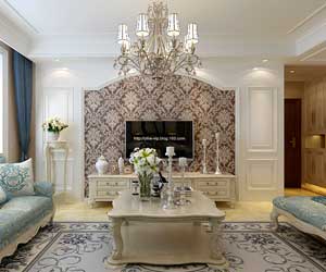 東勝紫御公園廣場(chǎng)裝修效果圖，美式風(fēng)格的清新自然