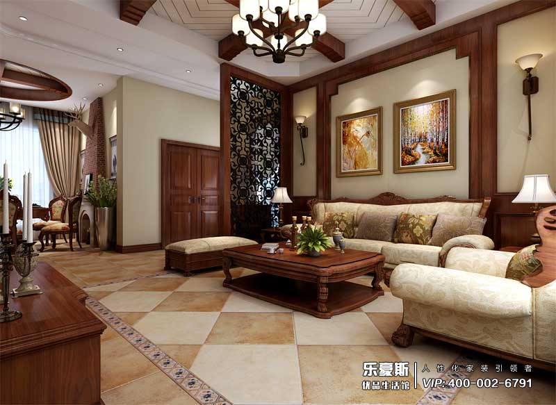 中儲七星公館美式風格裝修效果圖