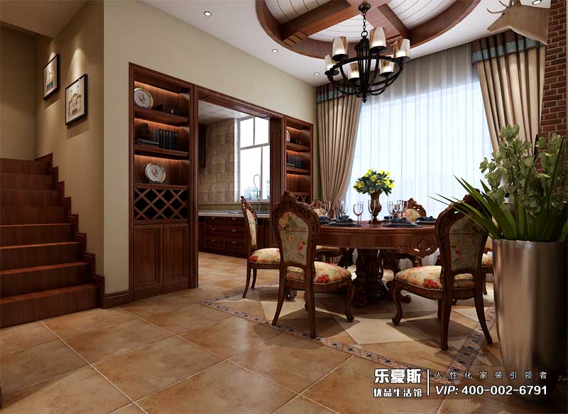 中儲七星公館美式風格裝修效果圖